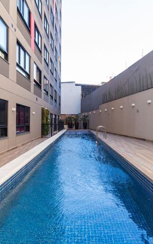 Studio para alugar com 26m², 1 quarto e sem vagaPiscina