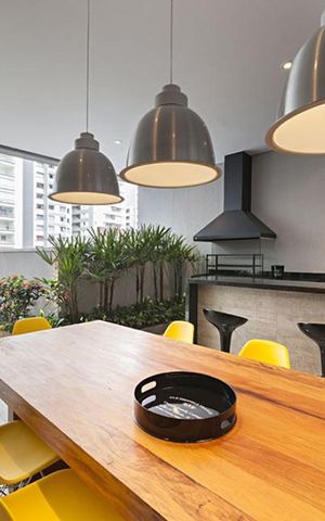 Studio para alugar com 40m², 1 quarto e 1 vaga Studio para alugar com 40m², 1 quarto e 1 vagaChurrasqueira