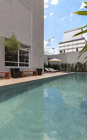 Studio para alugar com 40m², 1 quarto e 1 vaga Studio para alugar com 40m², 1 quarto e 1 vagaPiscina