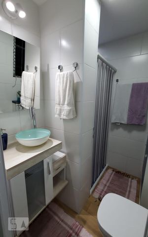 Apartamento para alugar com 40m², 1 quarto e 1 vaga Apartamento para alugar com 40m², 1 quarto e 1 vagaBanheiro