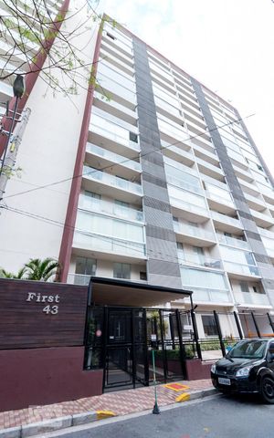Studio à venda com 39m², 1 quarto e 1 vagaFachada do condomínio