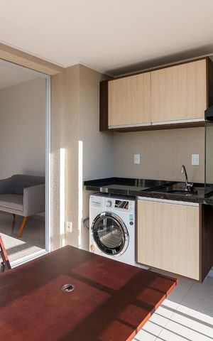 Studio para alugar com 38m², 1 quarto e 1 vagaVaranda gourmet