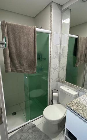 Apartamento à venda com 43m², 1 quarto e 1 vaga Apartamento à venda com 43m², 1 quarto e 1 vagaBanheiro da Suíte