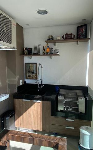 Apartamento à venda com 43m², 1 quarto e 1 vaga Apartamento à venda com 43m², 1 quarto e 1 vagaVaranda gourmet