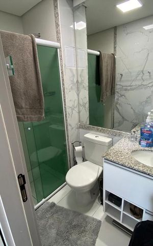 Apartamento à venda com 43m², 1 quarto e 1 vaga Apartamento à venda com 43m², 1 quarto e 1 vagaBanheiro da Suíte
