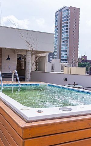 Studio para alugar com 27m², 1 quarto e sem vagaPiscinaÁrea comum - Piscina