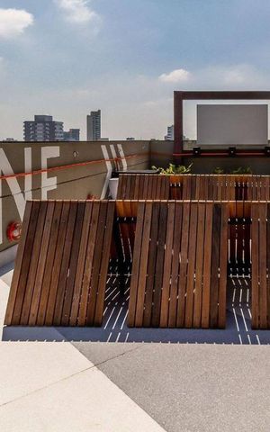 Studio à venda com 21m², 1 quarto e sem vaga Studio à venda com 21m², 1 quarto e sem vagaÁrea comum - Sala de Cinema Aberto