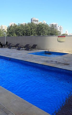 Apartamento à venda com 45m², 1 quarto e 1 vagaPiscina