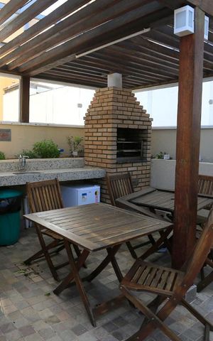 Apartamento à venda com 45m², 1 quarto e 1 vagaChurrasqueira