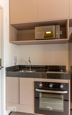 Apartamento para alugar com 16m², 1 quarto e sem vaga Apartamento para alugar com 16m², 1 quarto e sem vagaKitnet - Cozinha