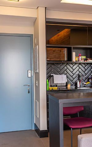 Studio à venda com 76m², 1 quarto e 1 vagaSala/Cozinha