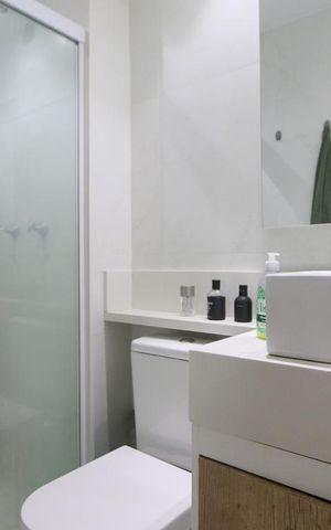 Apartamento à venda com 55m², 2 quartos e 1 vagaBanheiro Social