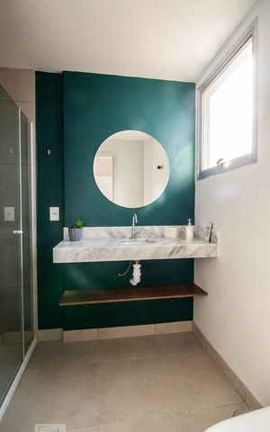 Studio para alugar com 40m², 1 quarto e sem vaga Studio para alugar com 40m², 1 quarto e sem vagaBanheiro