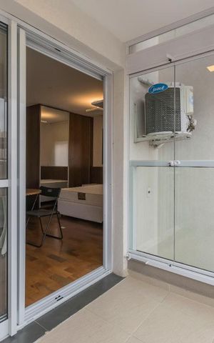 Studio para alugar com 31m², 1 quarto e 1 vagaVaranda