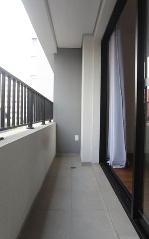 Apartamento à venda com 28m², 1 quarto e sem vagaVaranda