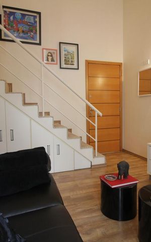 Apartamento para alugar com 58m², 1 quarto e 2 vagasSala