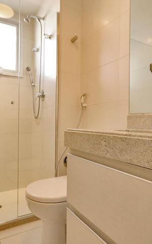 Apartamento à venda com 125m², 3 quartos e 4 vagasBanheiro da Suíte 2