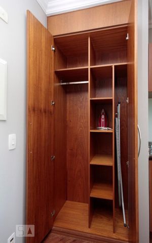Apartamento à venda com 49m², 1 quarto e 1 vagaArmário