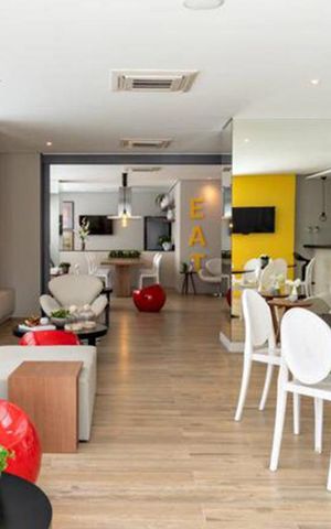 Apartamento à venda com 27m², 1 quarto e sem vaga Apartamento à venda com 27m², 1 quarto e sem vagaÁrea comum - Salão de festas
