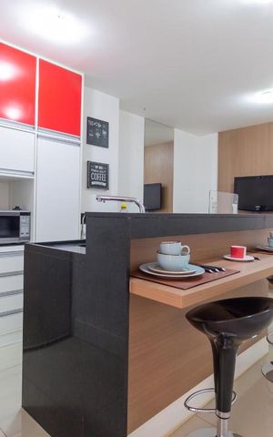 Apartamento para alugar com 34m², 1 quarto e 1 vagaSala/Cozinha