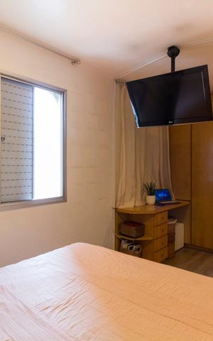 Apartamento à venda com 60m², 1 quarto e 1 vagaQuarto