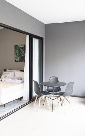 Studio à venda com 33m², 1 quarto e sem vagaVaranda