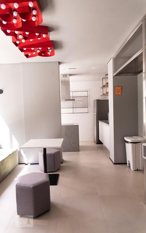 Studio à venda com 33m², 1 quarto e sem vagaÁrea Gourmet