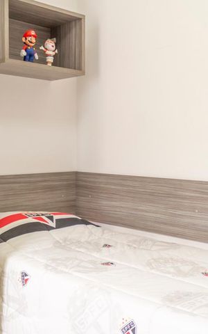 Apartamento à venda com 118m², 3 quartos e 2 vagasQuarto 2