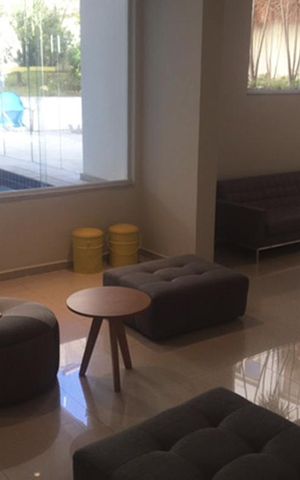 Studio à venda com 63m², 2 quartos e 1 vaga Studio à venda com 63m², 2 quartos e 1 vagaÁrea comum - Salão de festas