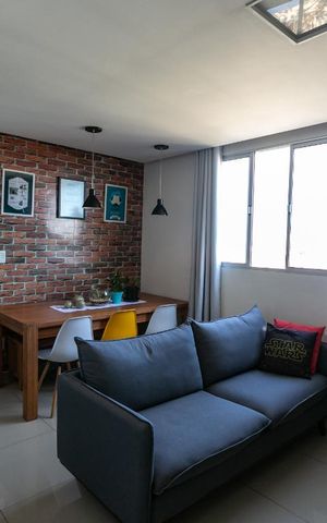 Apartamento à venda com 55m², 2 quartos e 1 vagaSala
