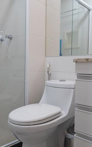 Apartamento para alugar com 60m², 2 quartos e 1 vagaBanheiro da Suíte