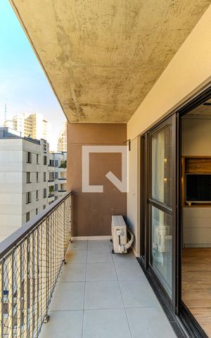 Studio para alugar com 29m², 1 quarto e sem vagaVaranda