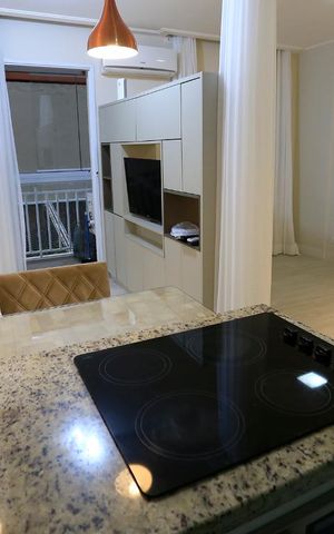 Studio à venda com 43m², 1 quarto e 1 vagaCozinha