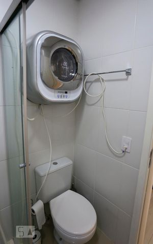 Studio à venda com 43m², 1 quarto e 1 vagaBanheiro/Máquina de lavar