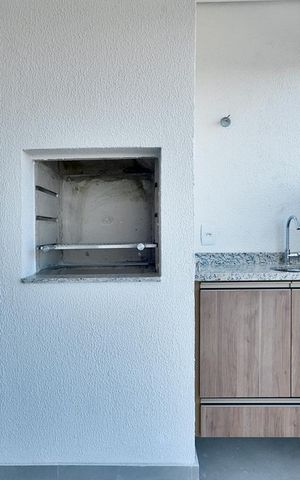 Apartamento à venda com 103m², 3 quartos e 2 vagasChurrasqueira