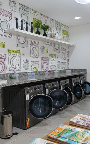Studio à venda com 40m², 1 quarto e sem vagaLavanderia