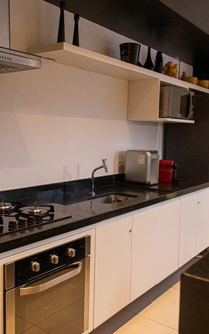 Studio à venda com 40m², 1 quarto e sem vagaÁrea Gourmet