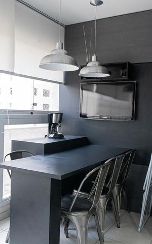 Studio à venda com 40m², 1 quarto e sem vagaVaranda/Cozinha