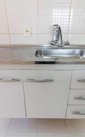 Apartamento para alugar com 45m², 2 quartos e sem vagaCozinha - pia e gabinete