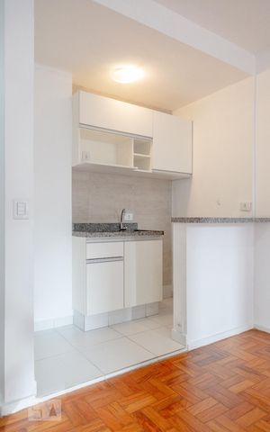 Studio à venda com 33m², 1 quarto e sem vagaCozinha