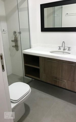 Apartamento para alugar com 80m², 2 quartos e 2 vagas Apartamento para alugar com 80m², 2 quartos e 2 vagasBanheiro da Suíte