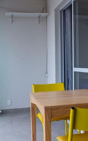 Studio para alugar com 34m², 1 quarto e 1 vagaVaranda gourmet