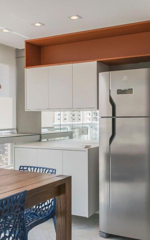 Studio à venda com 40m², 1 quarto e sem vagaVaranda