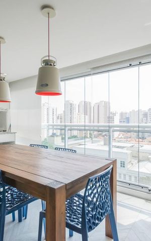 Studio à venda com 40m², 1 quarto e sem vagaVaranda