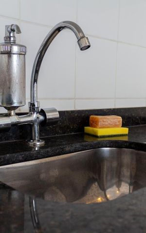 Studio à venda com 35m², 1 quarto e sem vagaCozinha
