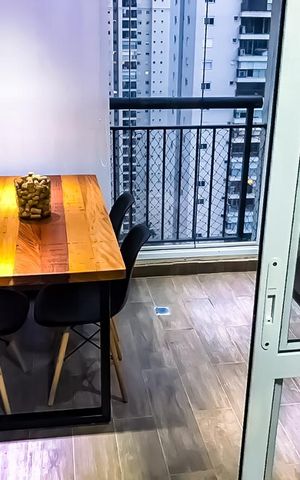 Studio para alugar com 38m², 1 quarto e 1 vaga Studio para alugar com 38m², 1 quarto e 1 vagaVaranda