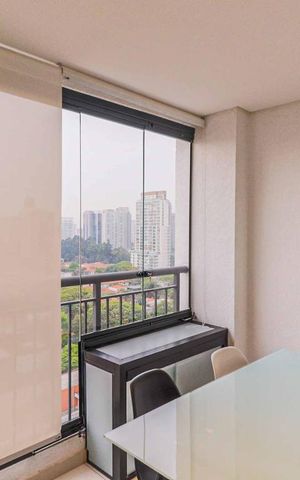 Apartamento à venda com 37m², 1 quarto e 1 vaga Apartamento à venda com 37m², 1 quarto e 1 vagaVaranda