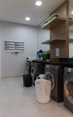 Apartamento à venda com 37m², 1 quarto e 1 vaga Apartamento à venda com 37m², 1 quarto e 1 vagaLavanderia