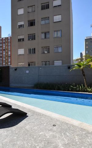 Studio para alugar com 35m², 1 quarto e 1 vagaPiscina