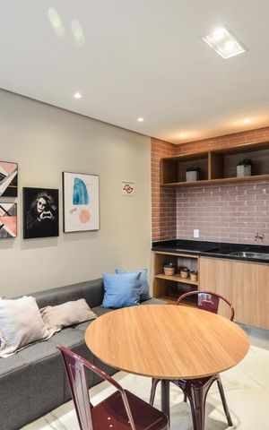 Studio para alugar com 35m², 1 quarto e 1 vagaLavanderia